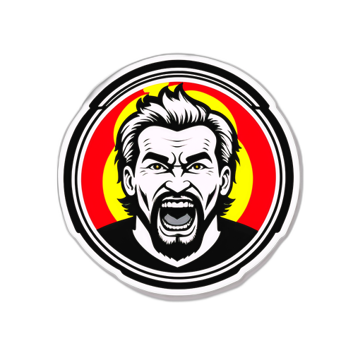 Sportig och Energisk Klistermärke med Bodø Glimt Emblem