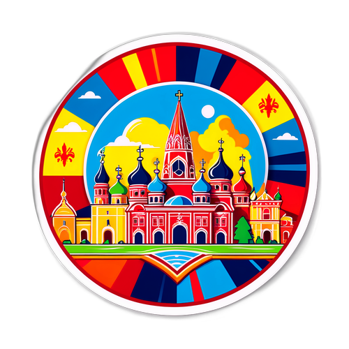 Яскравий графічний образ, що об'єднує символіку Павлограда та Таганрога