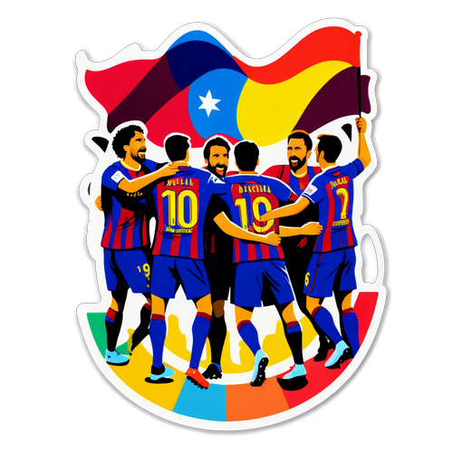 Leidenschaftliche Barcelona-Fans feiern einen Sieg