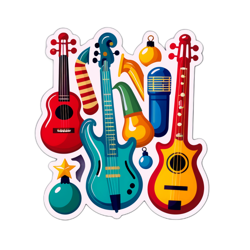 Mga Paskong Parol na Hugis Instrumento