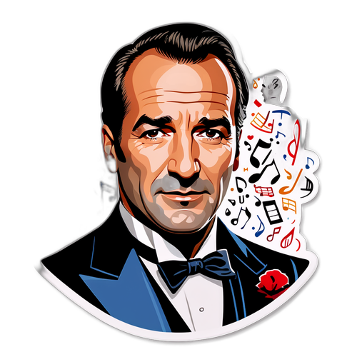 Portrait artistique de Jean Dujardin