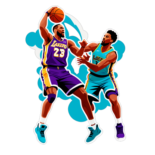 Paglalarawan ng Labanan ng Lakers at Hornets