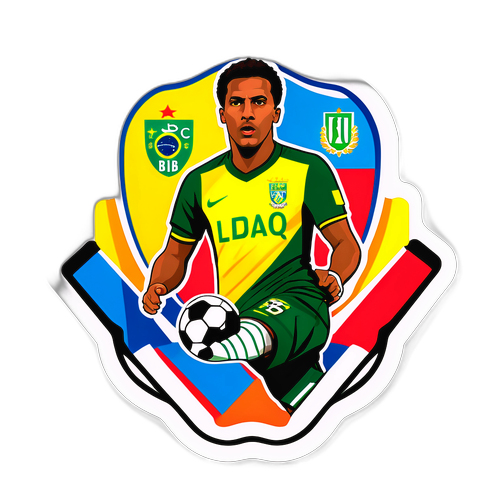 A sticker dinâmico com a classificação da Série B do Brasileirão