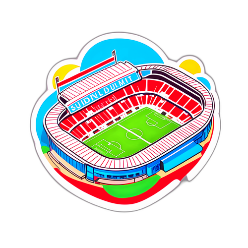 Σκίτσο του γηπέδου Σάντερλαντ με κόσμο