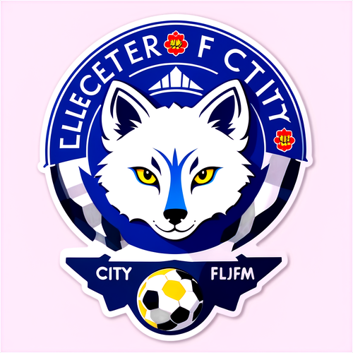 Design Your Winning Style: Leicester City vs Fulham Sticker in Navy and White!