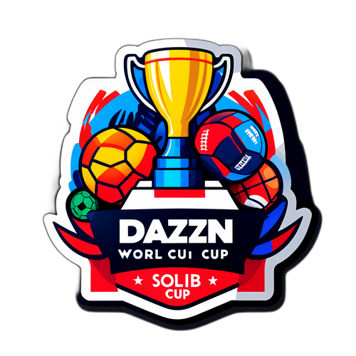 Moderne Grafikillustration des DAZN Club Weltcups