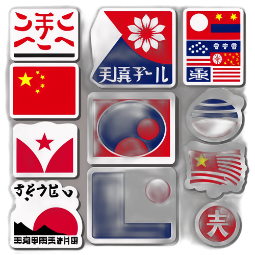 抗议日本首相言论的贴纸