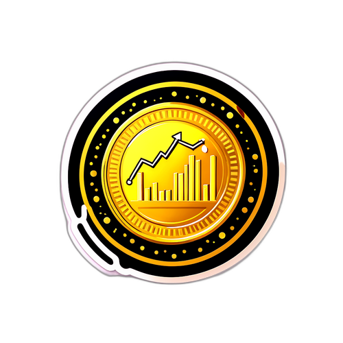 Miếng Dán Biểu Tượng Tiền Vàng Toàn Cầu