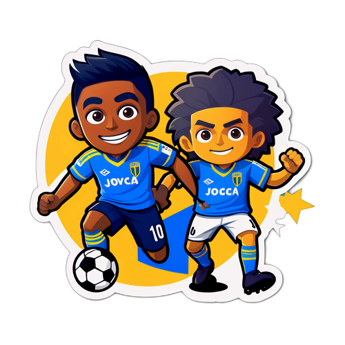 Autocollant des mascottes de Boca Juniors et Racing