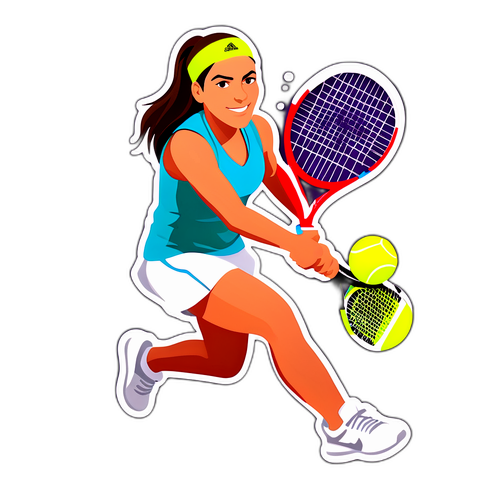 Adesivo Giocosa di Tennis