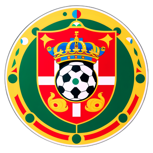 Lekende skildring av Portugal FC-emblemet