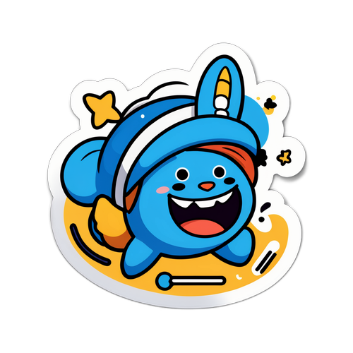 武藏野大学の学生活動をテーマにしたコミカルデザイン