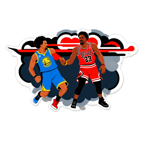 Sticker na Naglalarawan ng Dabaw ng Carang Warriors vs Bulls