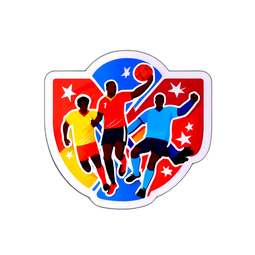 Наклейка с элементами спортивного духа