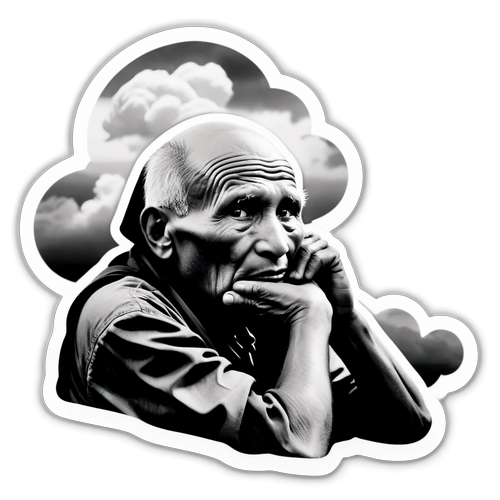 Een sticker die de essentie van Sebastião Salgado's fotografie vastlegt