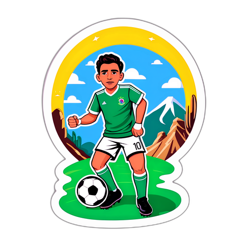 A Soccer Sticker Featuring César Montes