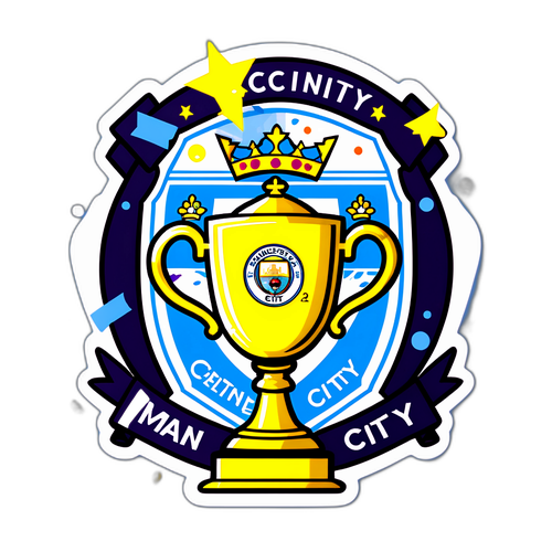 Sticker ya Kusherehekea Ushindi wa Man City