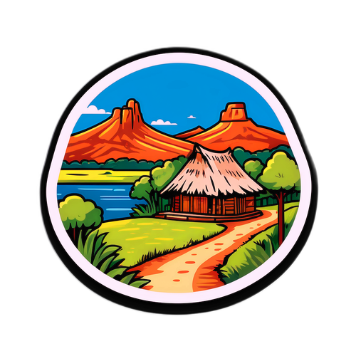 Desenho de uma Paisagem Rústica de Iracemápolis