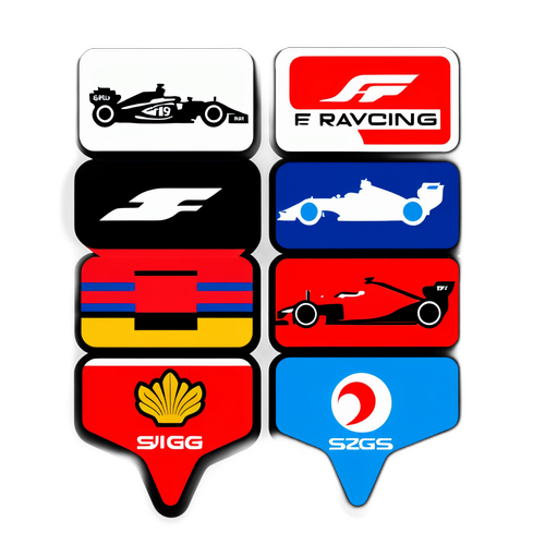 Sticker ya Mbio za F1