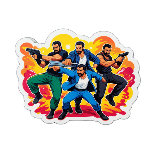 Aksiyon Dolu Arka Sokaklar Sticker'ı