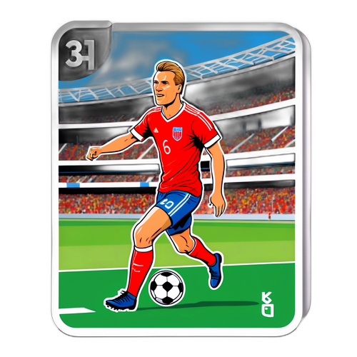 Sticker mit 'Lennart Karl' im Fußballstadion