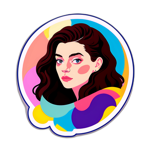 Minimalist Lorde Album Cover Sticker