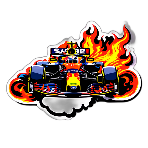 Max Verstappen in zijn raceauto