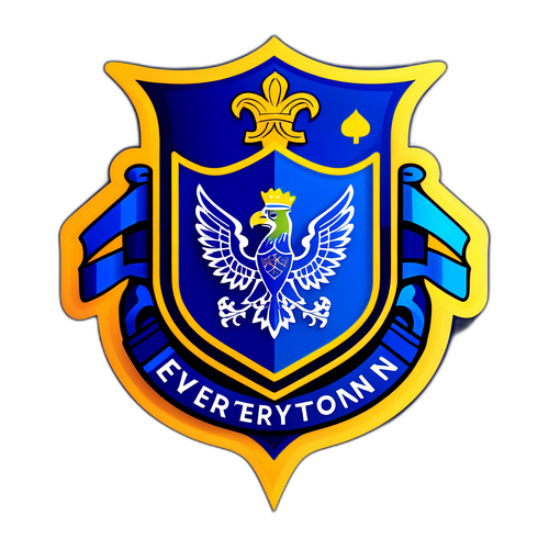 Abstract Design av Everton Logotyp