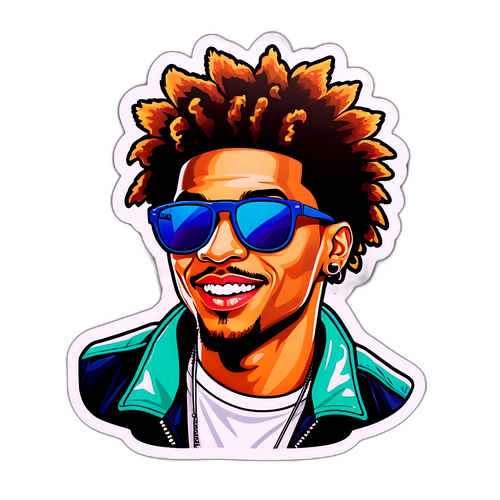 Playful Kelly Oubre Sticker