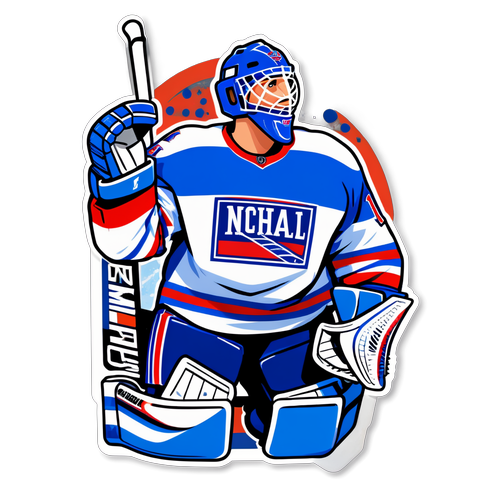 Henrik Lundqvist Vintage Save Sticker