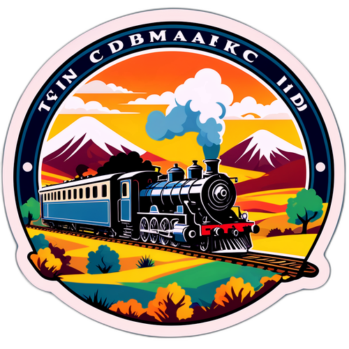 Retro Tarzı TCDD Sticker Tasarımı