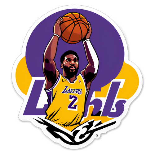 Los Angeles Lakers Bold Sticker