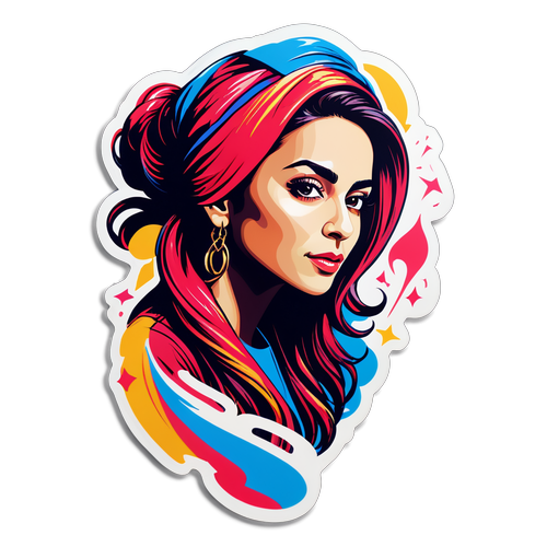 Ebru Gündeş'in Müzik Serüvenini Yansıtan Şaşırtıcı Sticker! Ses ve Stil Bir Arada!