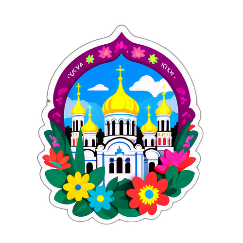 Літнє Київ: квіти та Печерська лавра