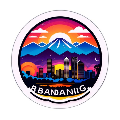 Stiker Senja Indah di Bandung