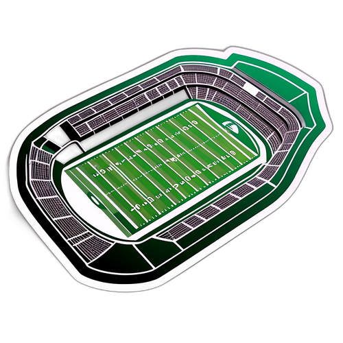 Stiker Lapangan Sepak Bola 3D