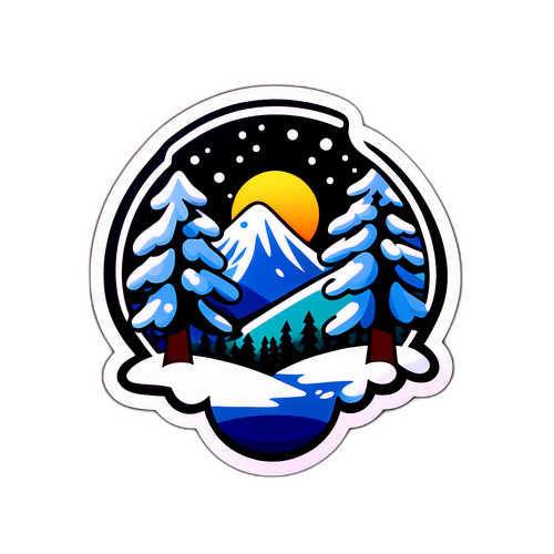 Kış Gelişi Sembolü Sticker