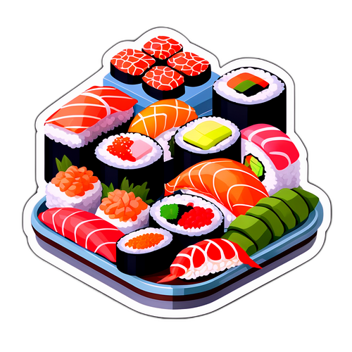 日本料理自助餐美食貼紙