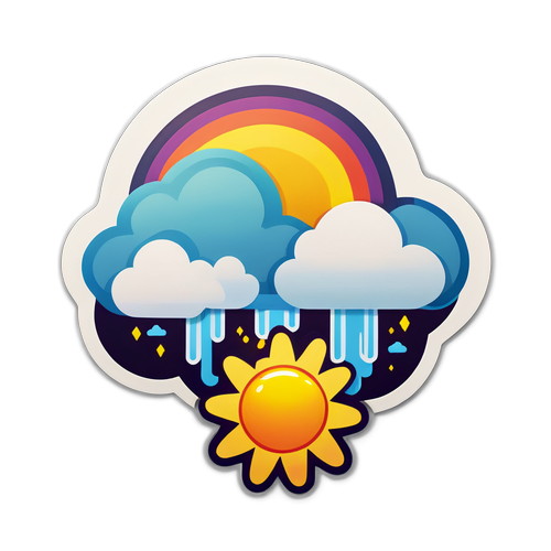 天氣圖標：陽光與雲彩