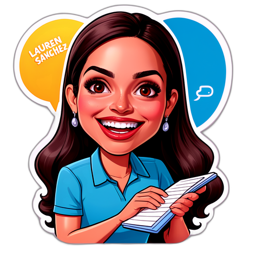 Karikatur av Lauren Sánchez