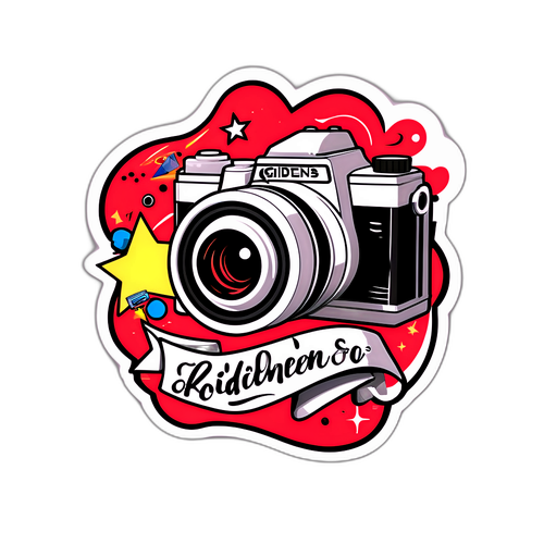 電影元素貼紙設計