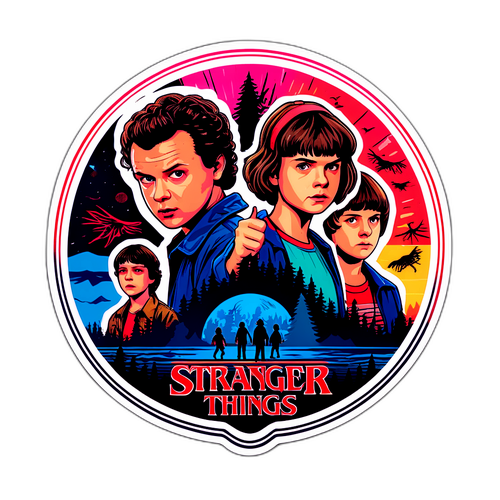 Стикер для фанатов "Очень странные дела"