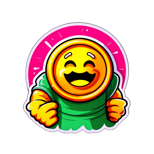 비트코인 마스코트 스티커