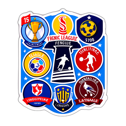 Fransız Ligi anılarını gösteren sticker