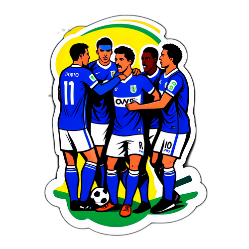 Sportieve Teamwork Sticker