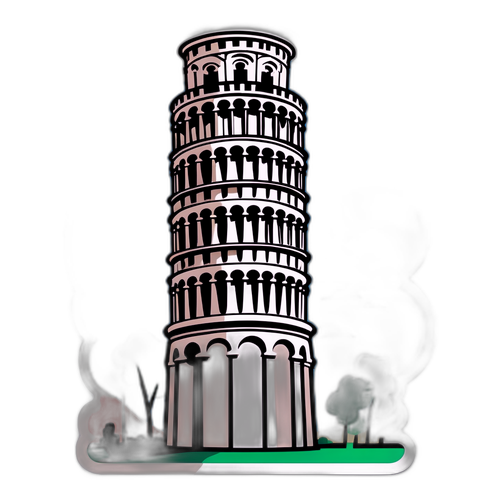 สติ๊กเกอร์การ์ตูนของหอเอนปิซา