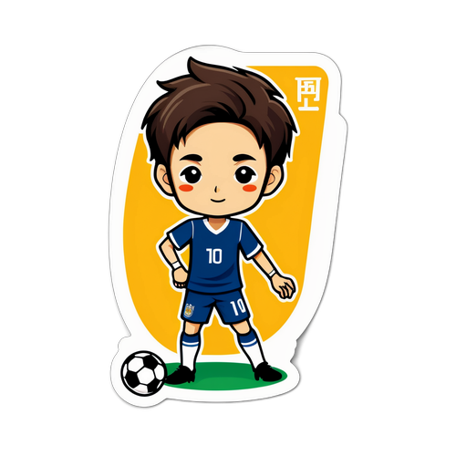 이정효 축구 선수 시절을 떠올리게 하는 스티커