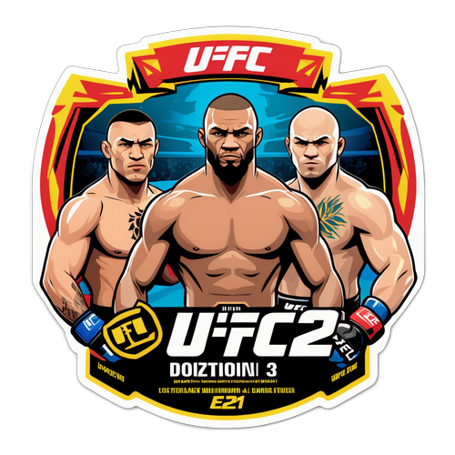 Autocollant promotionnel pour UFC 321
