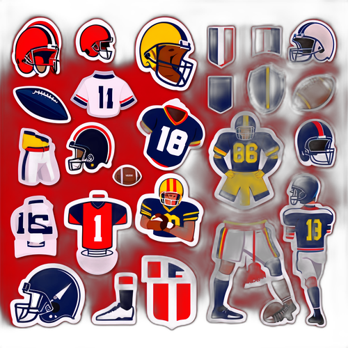 Nostalgisk klistremerke som feirer utviklingen av fotballuniformer