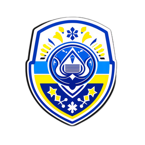 Стикер Динамо Київ у ретро стилі